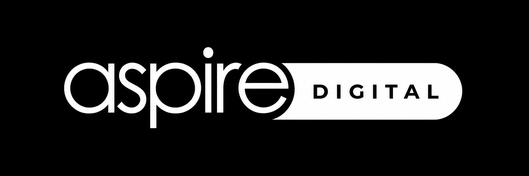 White punchout logo