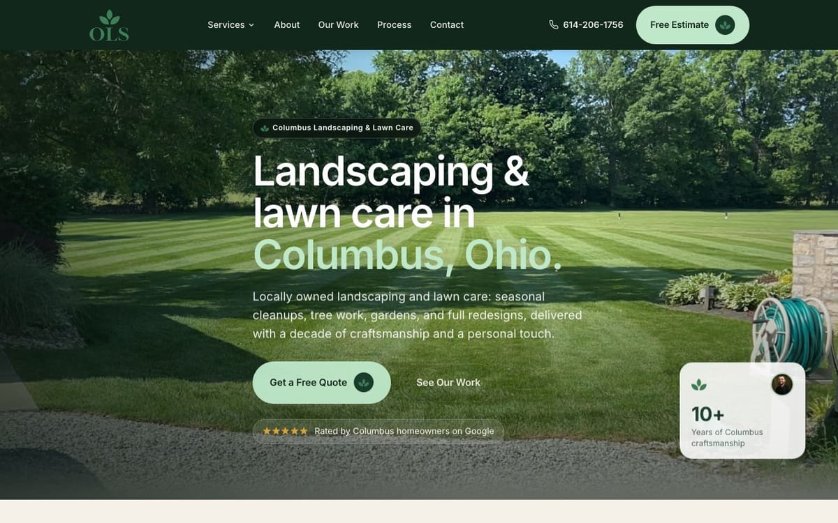 Concept redesign for Oronoz Landscaping